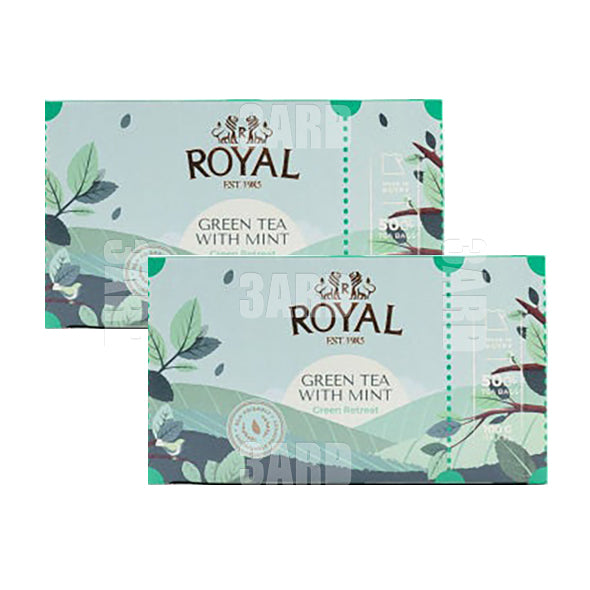 Royal Mint Green Tea 50 Pcs - Pack of 2
