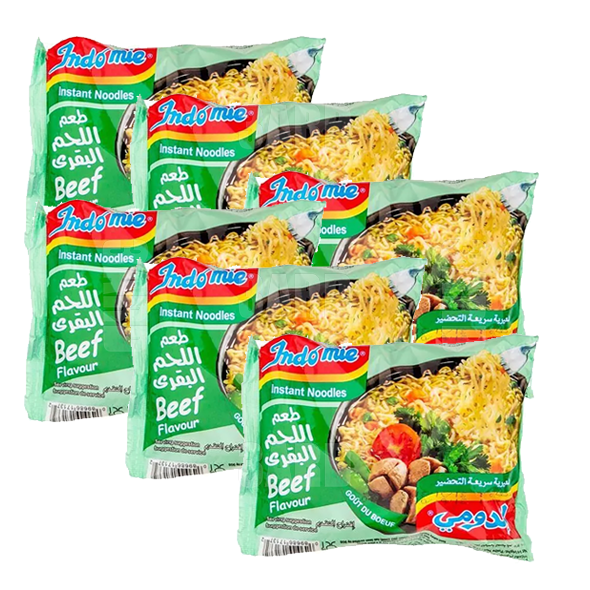 Indomie Noodles Beef 70g - Pack of 6 – 3ard