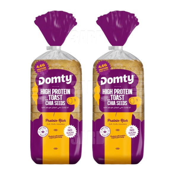Domty High-Protein Toast 500g - Pack of 2