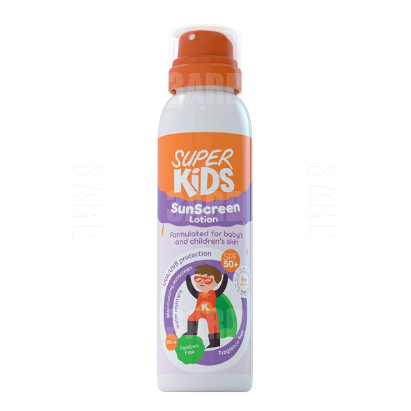 Super kids Sun Screen Lotion Spray SPF 50+ 200ml - Pack of 1