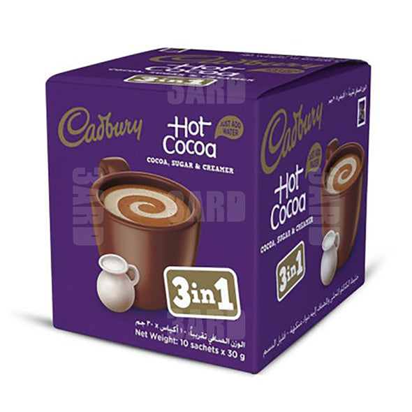 Cadbury 3*1 Hot Chocolate 10pcs - Pack of 1