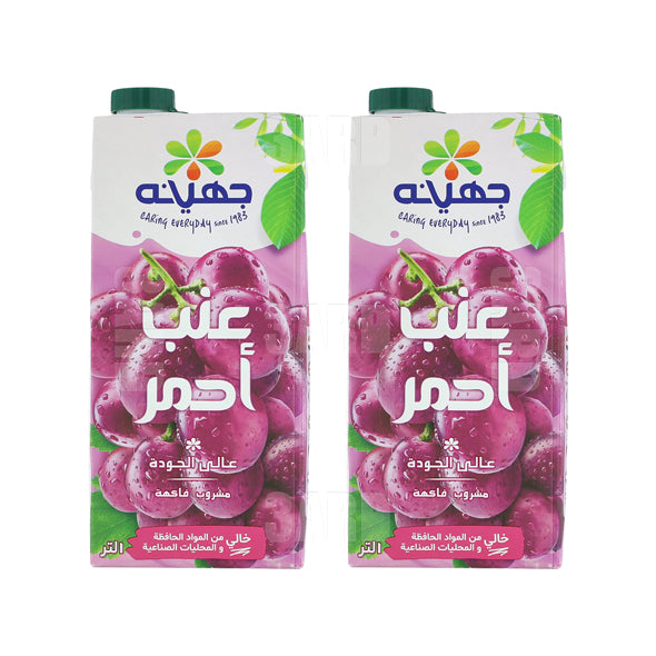 Juhayna Red Grapes Juice 1L - Pack of 2