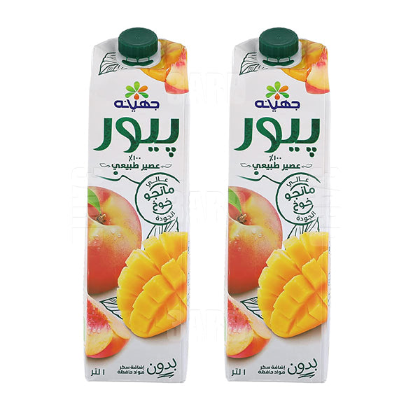 Juhayna Pure Mango Peach Juice 1L - Pack of 2