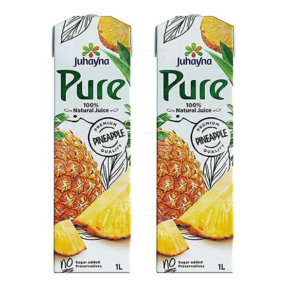 Juhayna Pure Pineapple Juice 1L - Pack of 2