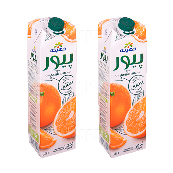 جهينة بيور عصير برتقال ۱لتر - ۲ عبوة