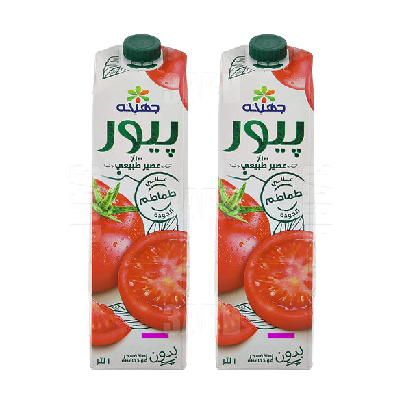 جهينة بيور عصير طماطم ۱لتر - ۲ عبوة