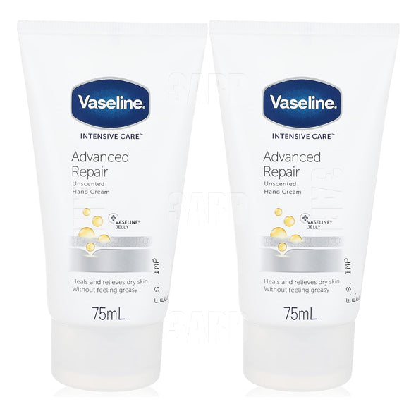 Vaseline Intensive Care Advanced Repair Hand Cream 75ml - Pack of 2