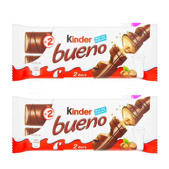 Kinder Bueno Milk Chocolate 43g - Pack of 2