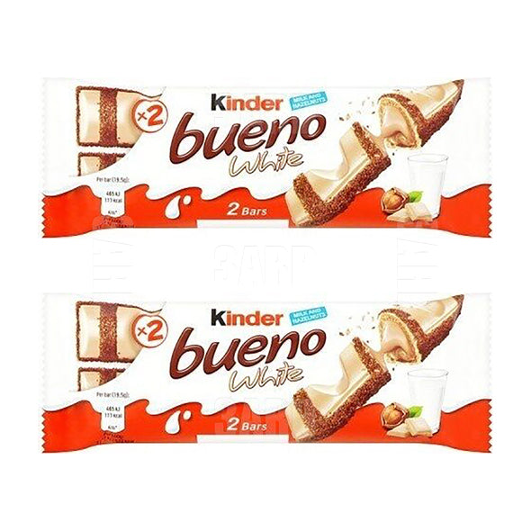 Kinder Bueno White Chocolate 39g - Pack of 2