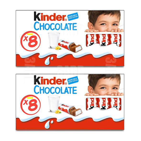 Kinder Chocolate 8 pcs 100g - Pack of 2