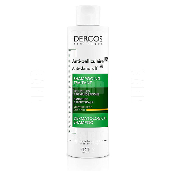 Vichy Dercos Anti Dandruff & Itchy Scalp Shampoo for Dry Hair 200ml - Pack of 1