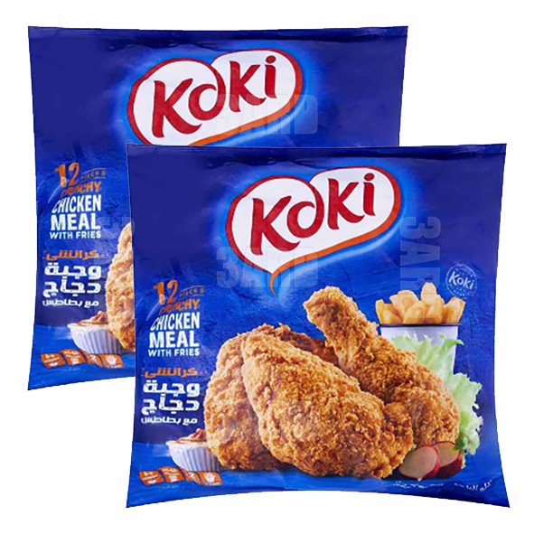 Koki Crunchy Chicken with Fries 12 Pcs - Pack of 2