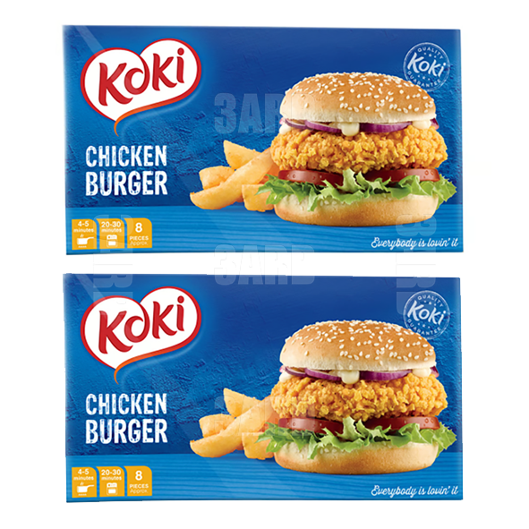 Koki Chicken Burger 8 pcs - Pack of 2