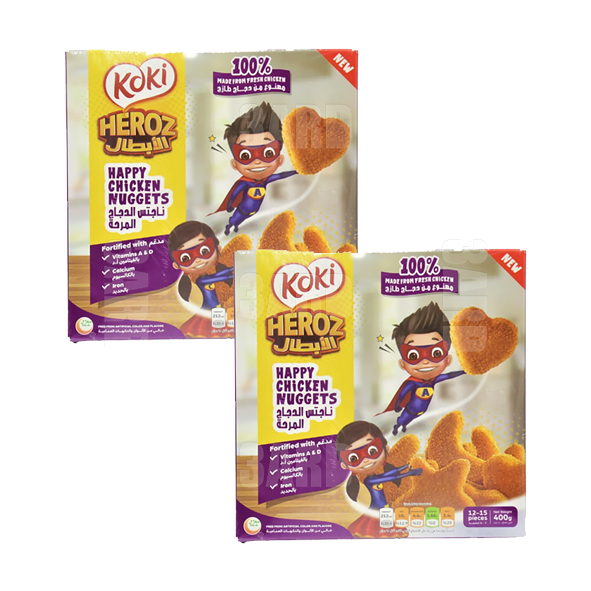 Koki Heros Chicken Nuggets 400g - Pack of 2