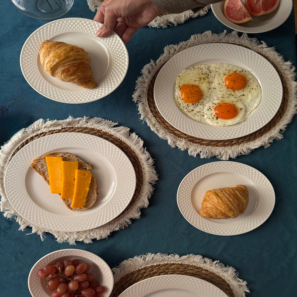 تولو طاقم بورسلين للعشاء ازرق شادو ٢٤ قطعة