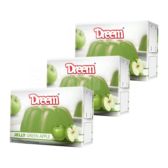 Dreem Green Apple Jelly Powder 70gm - pack of 3