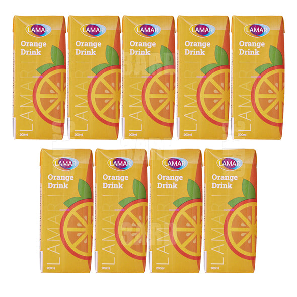 لمار مشروب عصير برتقال ٢٠٠ مل - ٩ عبوة