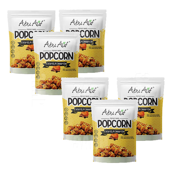 Abu Auf Popcorn Caramel & Cinnamon 100g - Pack of 6