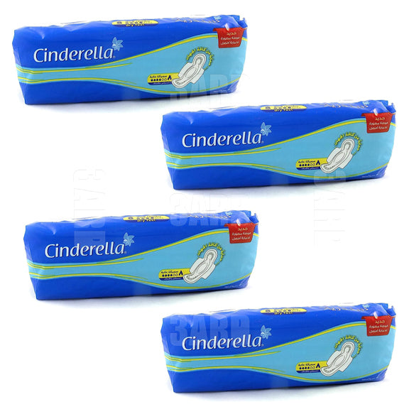 Cinderella Maxi Thick Cotton Pads 8 Pads - pack of 4