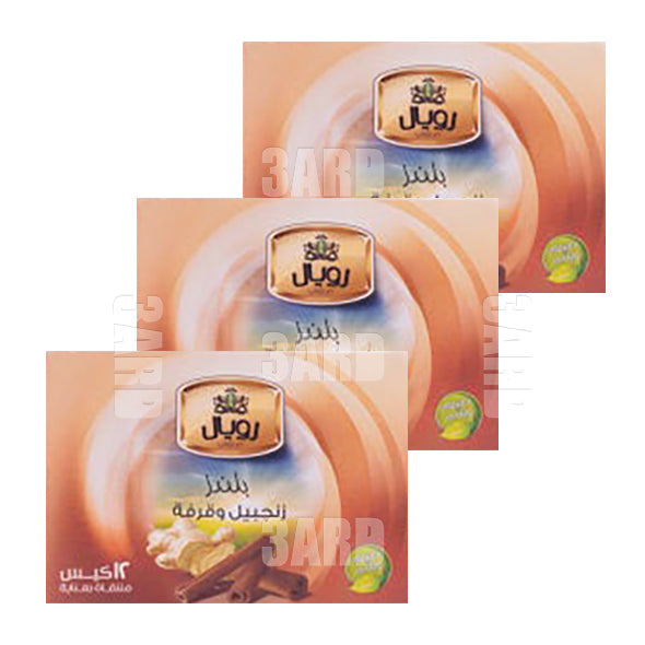 Royal Ginger & Cinnamon Teabags 12 Pcs - Pack of 3