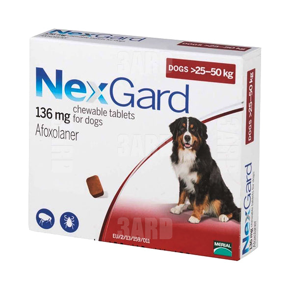 Nexgard Dogs 25-50kg 1 Chewable Tablet - Pack of 1