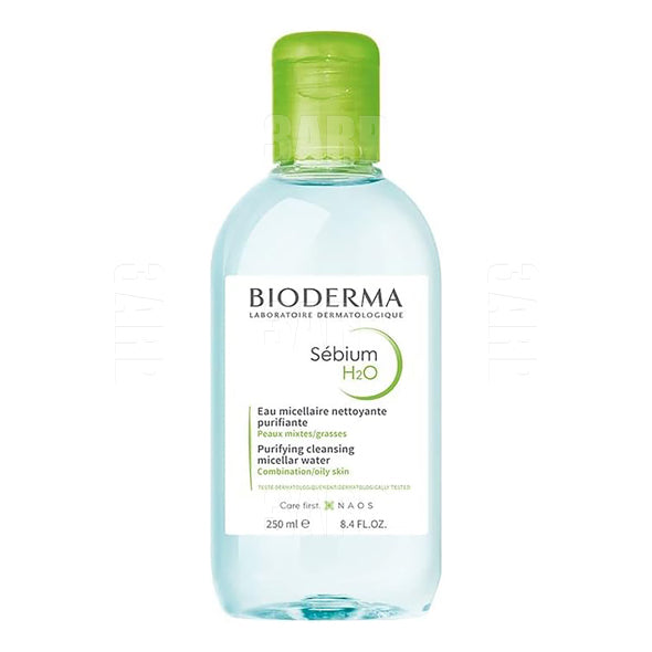 Bioderma Sebium H2O Cleansing Solution Micellar Water for Combination & Oily Skin 250ml - Pack of 1