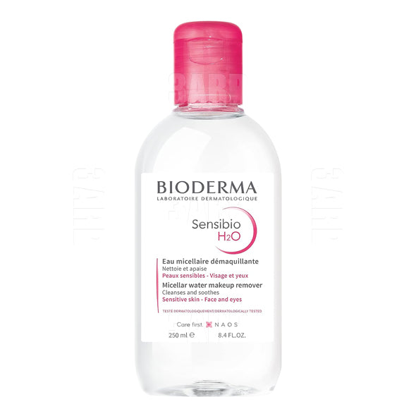 Bioderma Sensibio H2O Cleansing Solution Micellar Water Makeup Remover for Sensitive Skin 250ml - Pack of 1