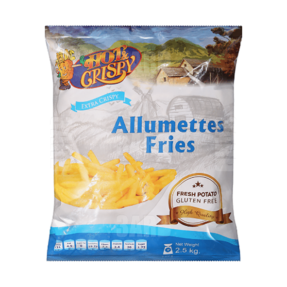 Mamma's Choice Allumettes Hot & Spicy Fries 2.5kg - Pack of 1