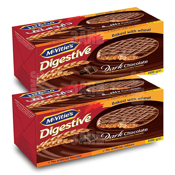 McVitie's Digestive Dark Chocolate 200g - Pack of 6