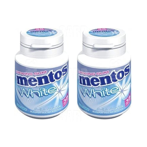 Mentos White Mint Sugar Free Gum 54g - Pack of 2