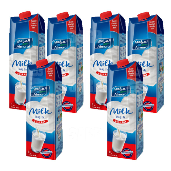 Almarai Full cream Milk 1L - Pack of 6