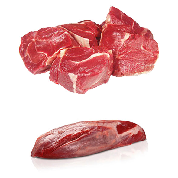 لحم بلدي طازج مكعبات للخضار موزة ۱كجم - ۱ عبوة