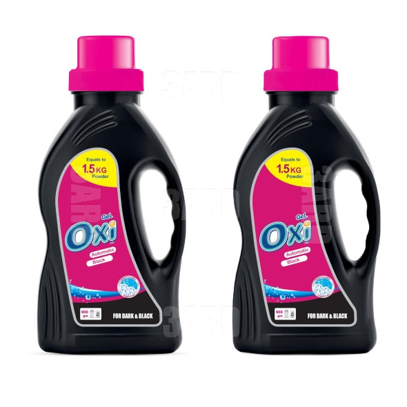 Oxi Gel Detergent Black 900ml - Pack of 2