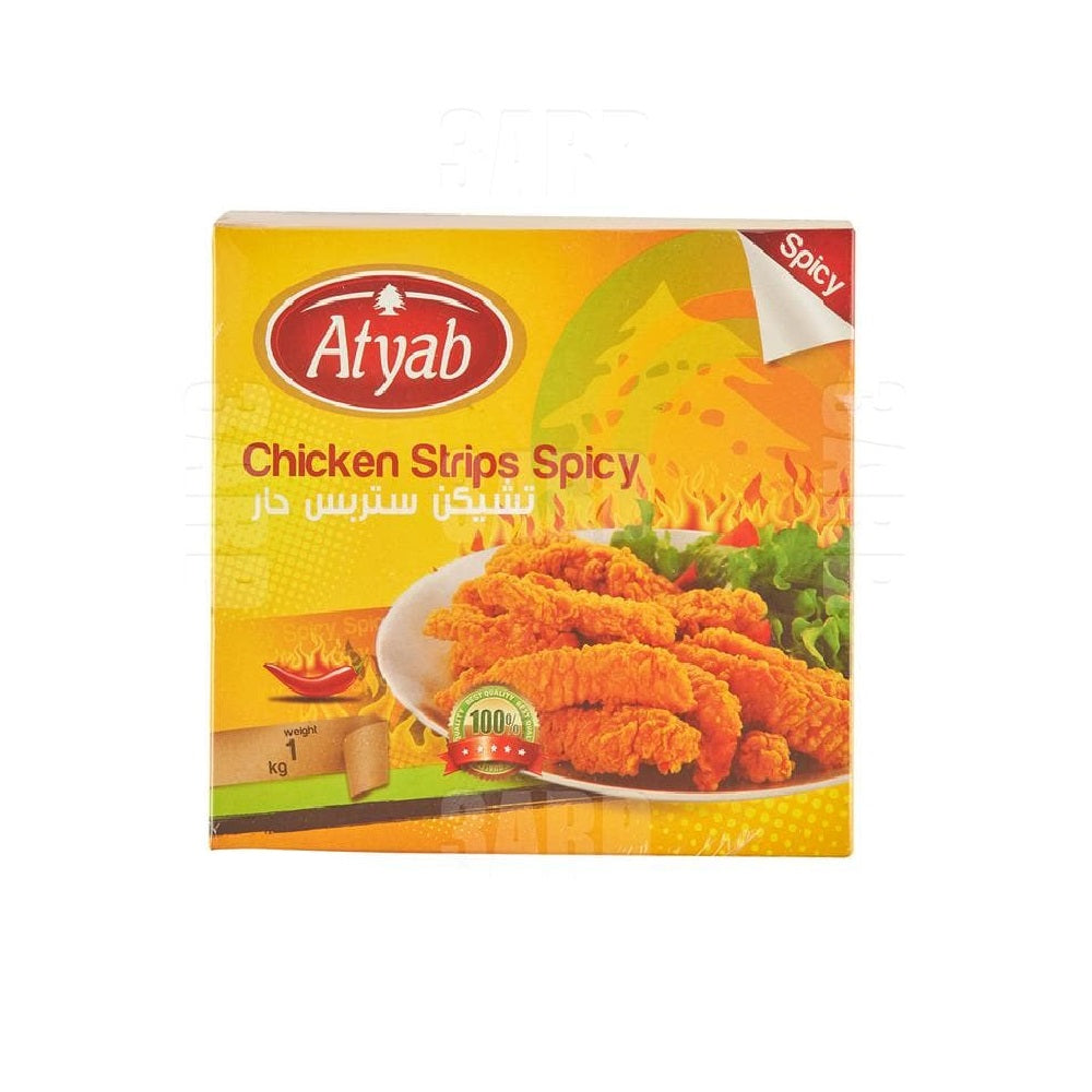 Atyab Chicken Strips Spicy 1Kg - Pack of 1