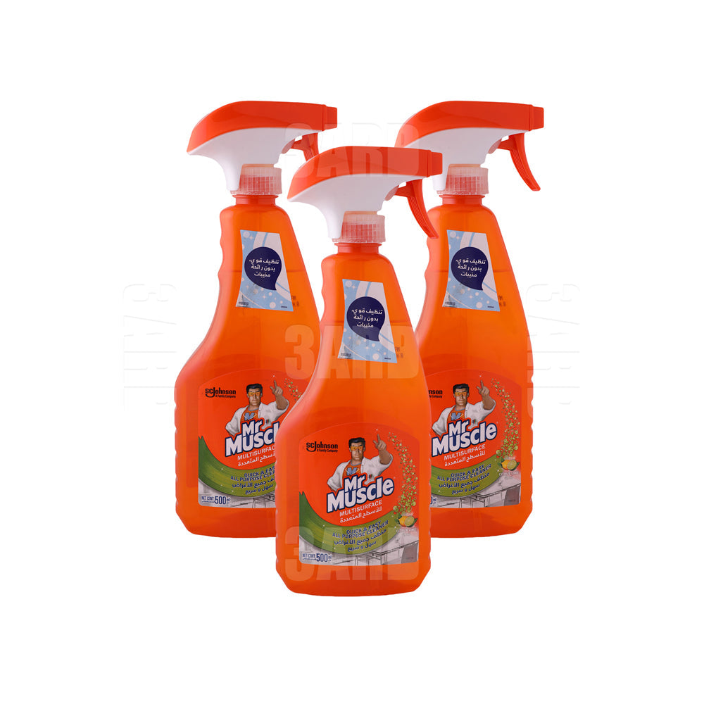 Mr.Muscle Spray Multisurface Citrus Lime 500ml - Pack of 3