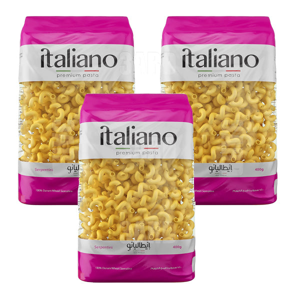 Italiano Premium Pasta Serpentini 400g - Pack of 3 – 3ard