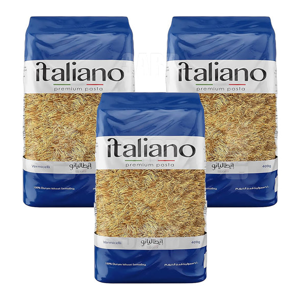 Italiano Premium Pasta Vermecilli 400g - Pack of 3