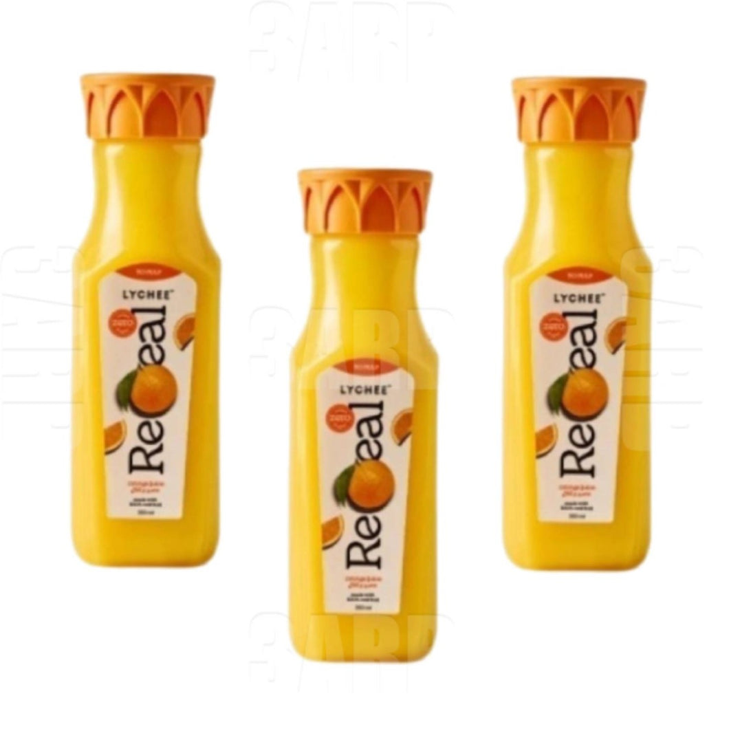 Lychee Juice Orange Sugar Free 350ml - Pack of 3