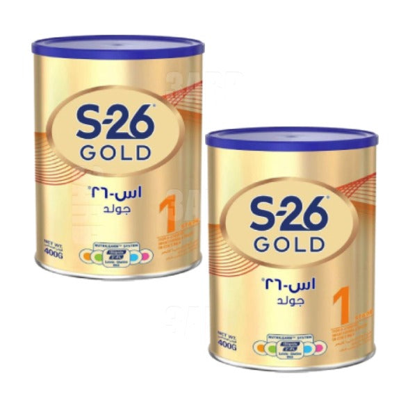 S-26 Pro Gold Milk Formula Stage 1 400g- Pack of 2