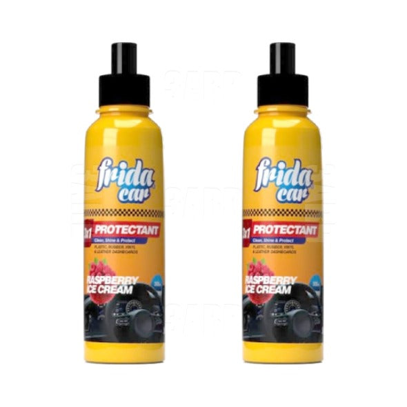 Frida Car Polish , Fragrance & Protectant Raspberry 300ml - Pack of 2