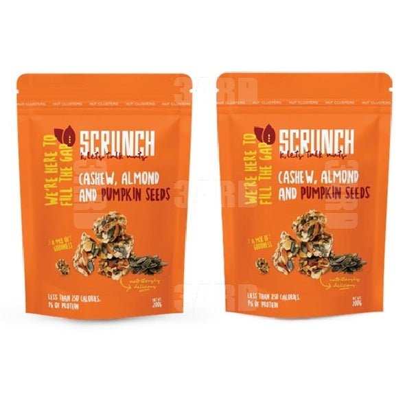 Scrunch Chocolate with Cashew , Almond & Pumpkin Seeds 130g - Pack of 2