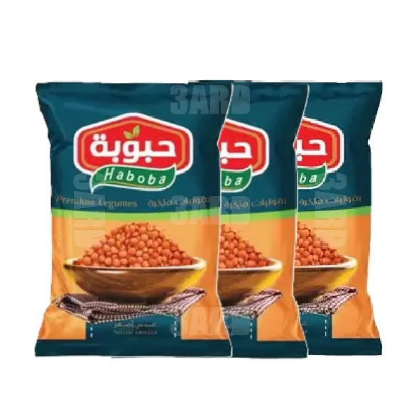 Haboba Yellow Lentils 500g - Pack of 3