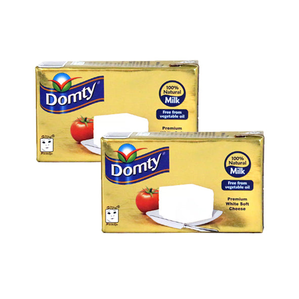 Domty Premium White Soft Cheese - 100% Natural Milk - Pack of 2