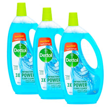 Load image into Gallery viewer, Dettol 3X Antibacterial Power Floor Cleaner Aqua 1.3L - Pack of 3
