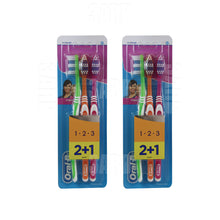 تحميل الصورة إلى عارض المعرض، اورال بي فرشاة اسنان كلاسيك وسط عرض ٢+١ق - ٢ عبوة
