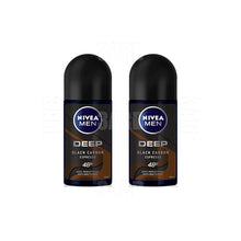 Load image into Gallery viewer, Nivea Roll on for Men Deep Espresso 50ml - Pack of 2
