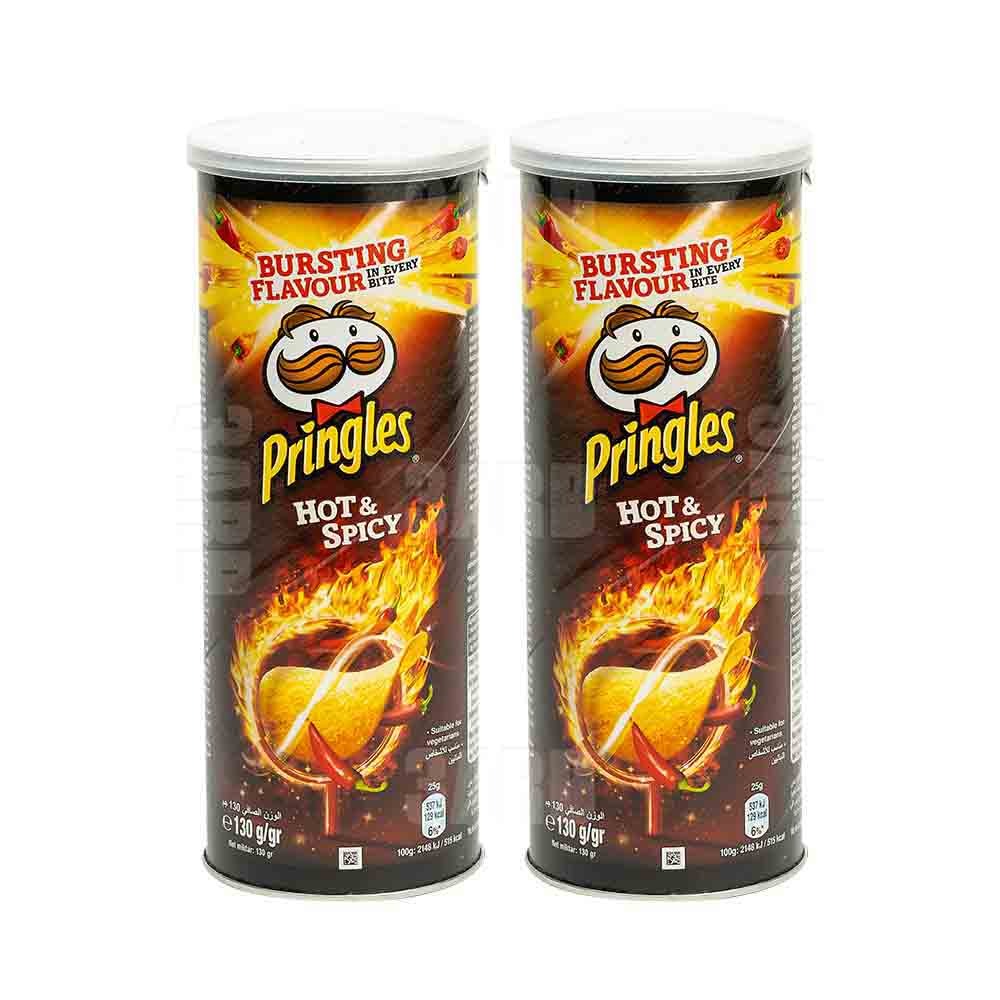 Pringles Hot & Spicy 130g - Pack of 2