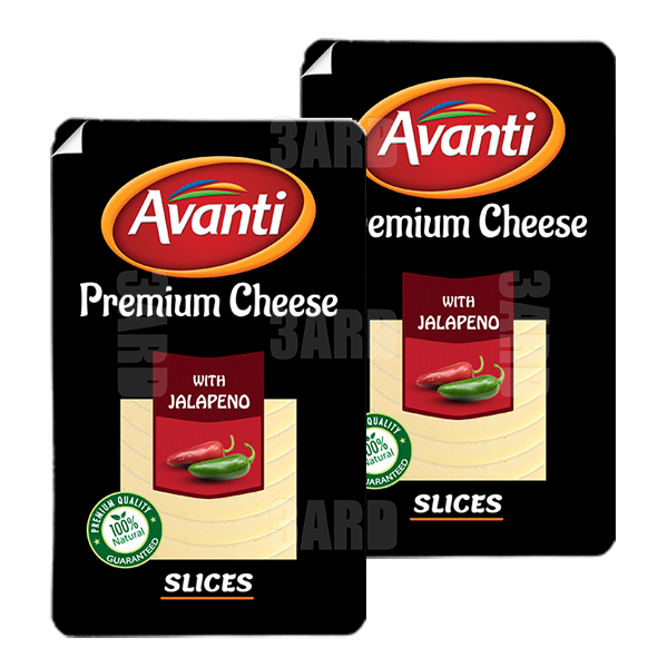 Avanti Cheddar Slices with Jalapeno 150g - Pack of 2