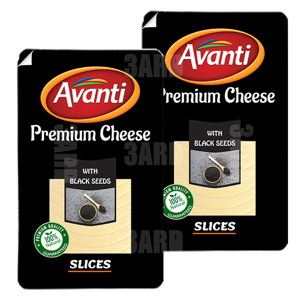 Avanti Cheddar Slices with Black Seeds 150g - Pack of 2
