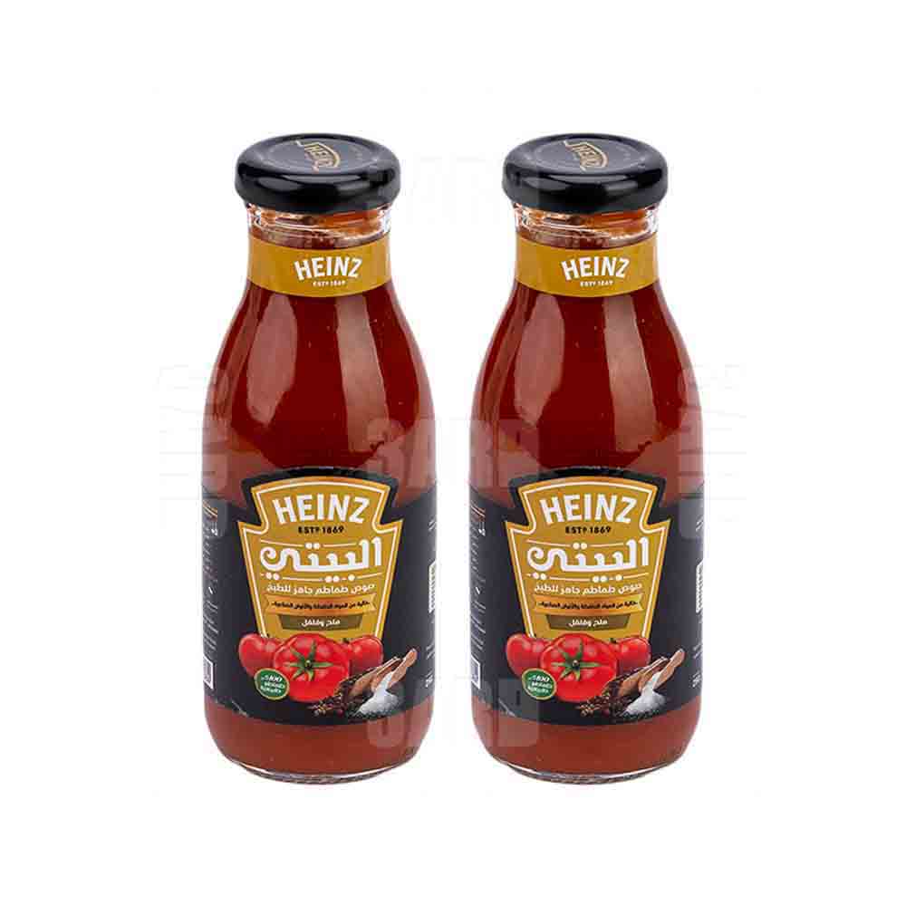 Heinz Tomato Sauce with Salt & Pepper Ready to cook 295g - Pack of 2